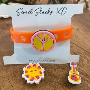 Stay Groovy Jelly Pop Bracelet in Orange